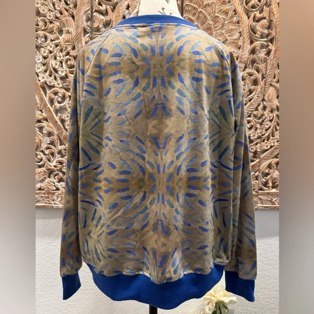 Cat Van Gogh Impressionist Long Sleeve Sweatshirt Style Shirt (Unisex)- size 2XL - Picture 2 of 6